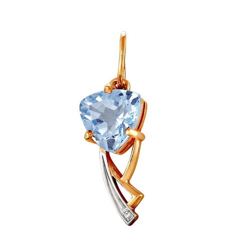 z3-207 Подвеска с полудрагоценными вставками. Золото 585. 