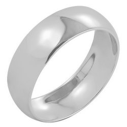 Z1-1060b Кольцо обручальное бухтированное шириной 6 мм. Серебро 925.