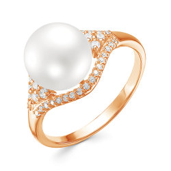 z1-9651 Кольцо с жемчугом. Золото 585.
