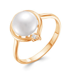 z1-9659 Кольцо с жемчугом. Золото 585.