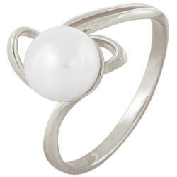 z1-5038 Кольцо с жемчугом. Серебро 925.