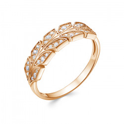z1-10760 Кольцо с фианитами. Золото 585.