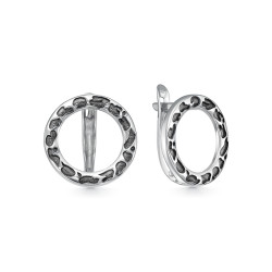 z2-11018 Серьги с фианитами. Серебро 925.