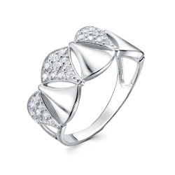 z1-11350 Кольцо с фианитами. Серебро 925.