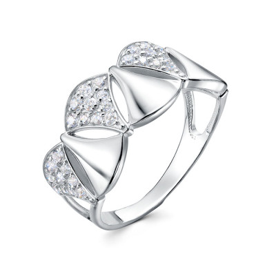 z1-11350 Кольцо с фианитами. Серебро 925.