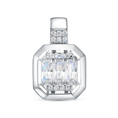 z3-11535 Подвеcка с фианитами. Серебро 925.