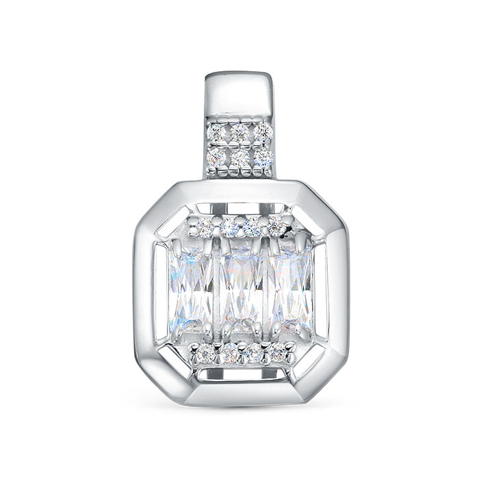 z3-11535 Подвеcка с фианитами. Серебро 925. 