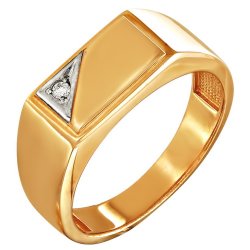 z1-8470 Мужская печатка. Золото 585.