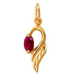 z3-209 Подвеска с полудрагоценными вставками. Золото 585.