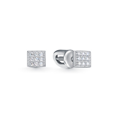 z2-7911 Серьги с фианитами. Серебро 925.