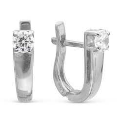 z2-8797 Серьги с фианитами. Серебро 925.