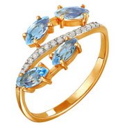 z1-8293 Кольцо с фианитами. Серебро 925. 