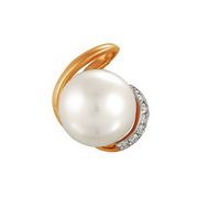 z3-8311 Подвеска с жемчугом. Золото 585.