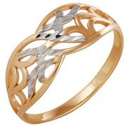 z1-7814 Кольцо без вставок. Золото 585.