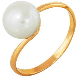 z1-597 Кольцо с жемчугом. Серебро 925.
