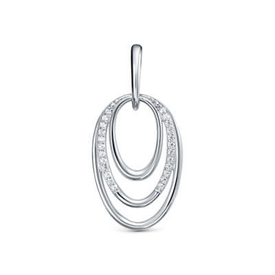 z 3-10172 Подвеска с фианитами. Серебро 925.