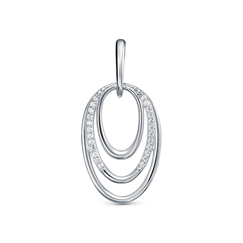 z 3-10172 Подвеска с фианитами. Серебро 925.  