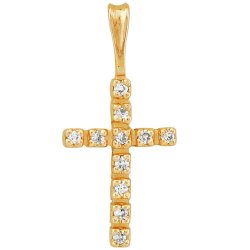 z3-078 Подвеска с фианитами. Золото 585.