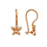 z2-7729d Детские серьги.Золото 585. 