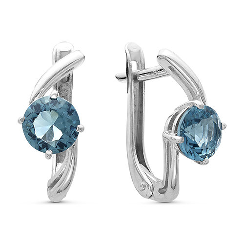 z2-9419 Серьги с фианитами. Серебро 925. 