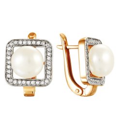z2-8505 Серьги с жемчугом. Серебро 925.