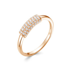 z1-10831 Кольцо с фианитами. Золото 585.