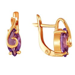 z2-8691 Серьги с фианитами. Серебро 925.