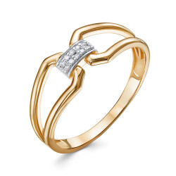 z1-11228l Кольцо с фианитами. Золото 585.