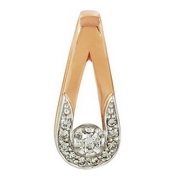 zd 3-053 Подвеска с бриллиантами. Золото 585.