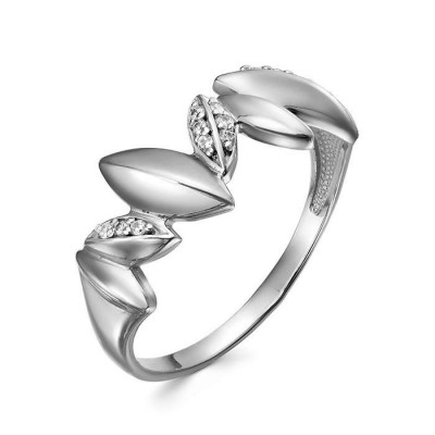 z1-11266 Кольцо с фианитами. Серебро 925.