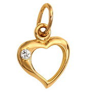 z3-156 Подвеска с фианитами. Золото 585. 