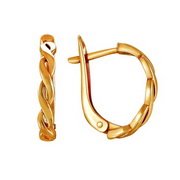 z2-046 Серьги без вставок. Золото 585. 