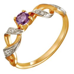 z1-8663 Кольцо с полудрагоценными вставками. Золото 585.