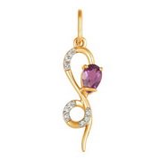 z3-8200 Подвеска с полудрагоценными вставками. Золото 585.