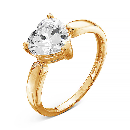 z1-9149 Кольцо с фианитами. Золото 585.  