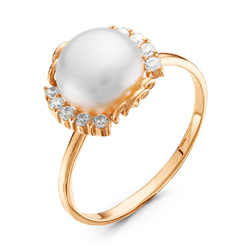 z1-9285 Кольцо с жемчугом. Золото 585. 