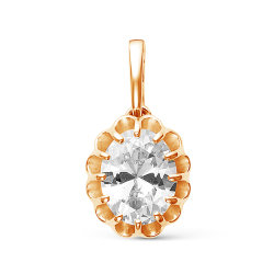 z3-9559 Подвеска с фианитами. Золото 585.