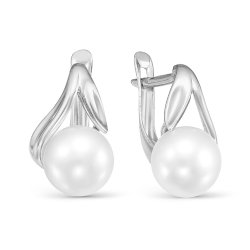 z2-9701 Серьги с жемчугом. Серебро 925.