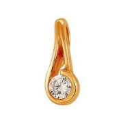 3-079 zd Подвеска с бриллиантами. Золото 585.