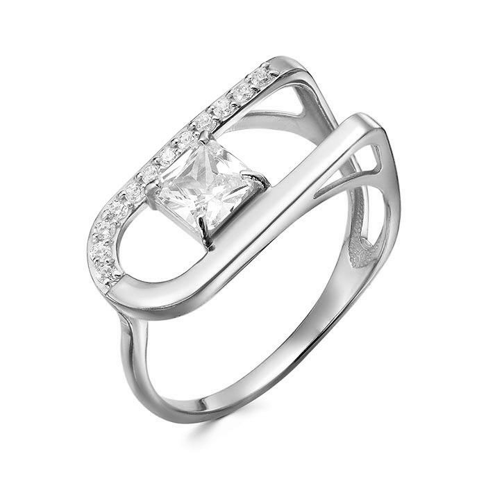 z1-11313 Кольцо с фианитами. Серебро 925. 