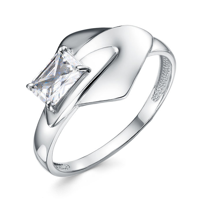 z1-11466 Кольцо с фианитами. Серебро 925.  