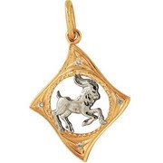 z3-185-1 Подвеска с фианитами. Золото 585. 