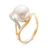 z1-9130 Кольцо с жемчугом. Серебро 925. 