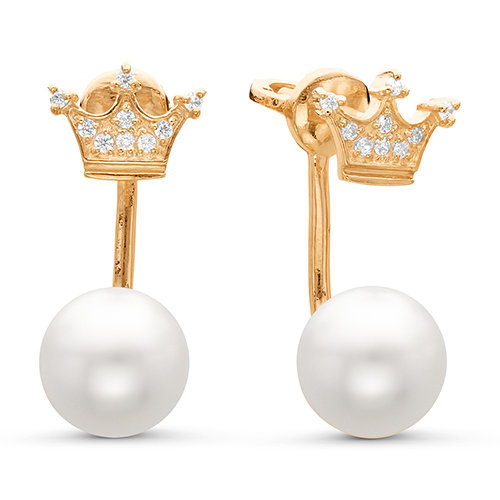 z2-9312 Серьги с жемчугом. Золото 585. 