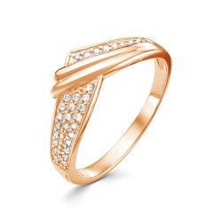 z1-10031 Кольцо с фианитами. Золото 585.