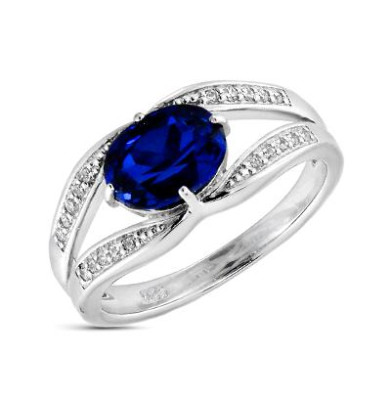 z1-8375 Кольцо с фианитами. Серебро 925.