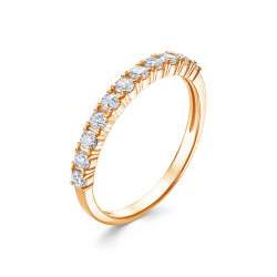 z1-10756 Кольцо с фианитами. Золото 585.