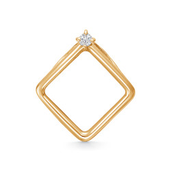 z3-10750 Подвеска с фианитами. Золото 585.