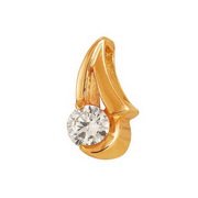 3-089 zd Подвеска с бриллиантами. Золото 585.