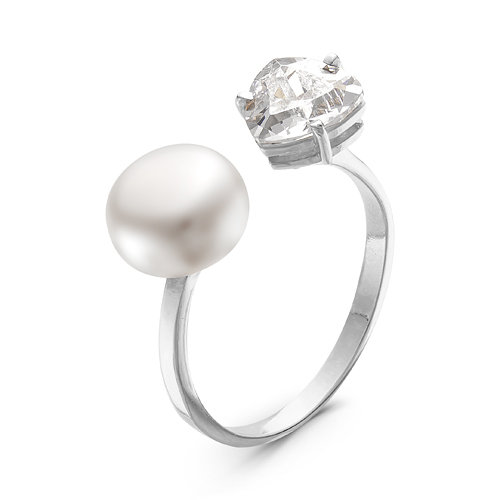 z1-9179 Кольцо с жемчугом. Серебро 925. 